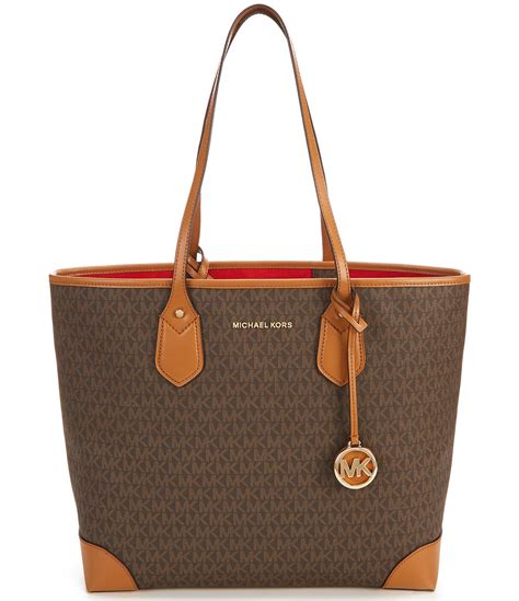 michael kors eva signature large tote|michael kors tote bag.